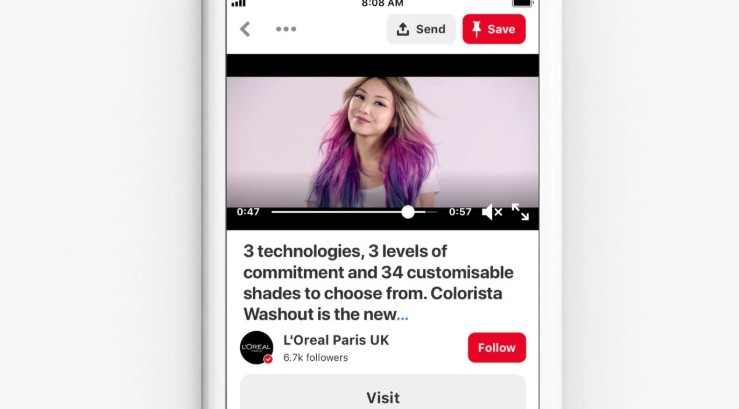Pinterest新功能鼓励品牌上传更多视频 